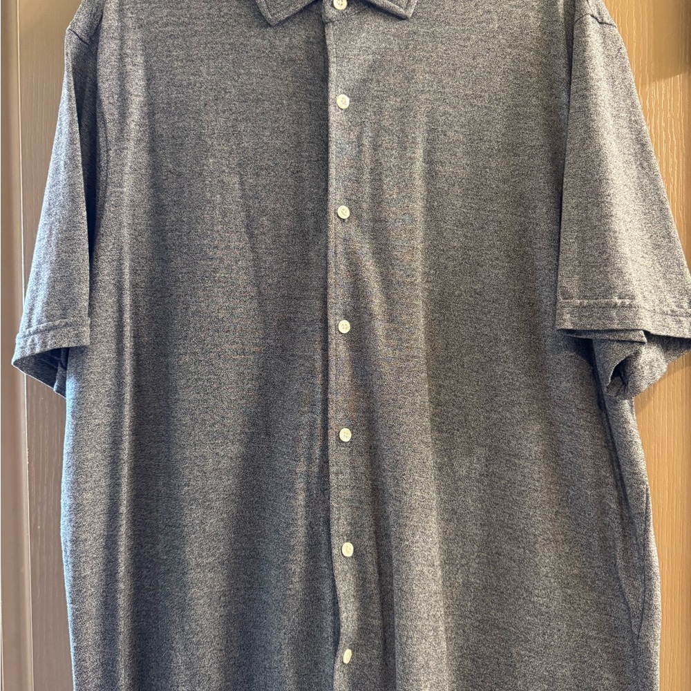 Daniel Cremieux Gray Casual Button Down Shirt Relaxed Fit